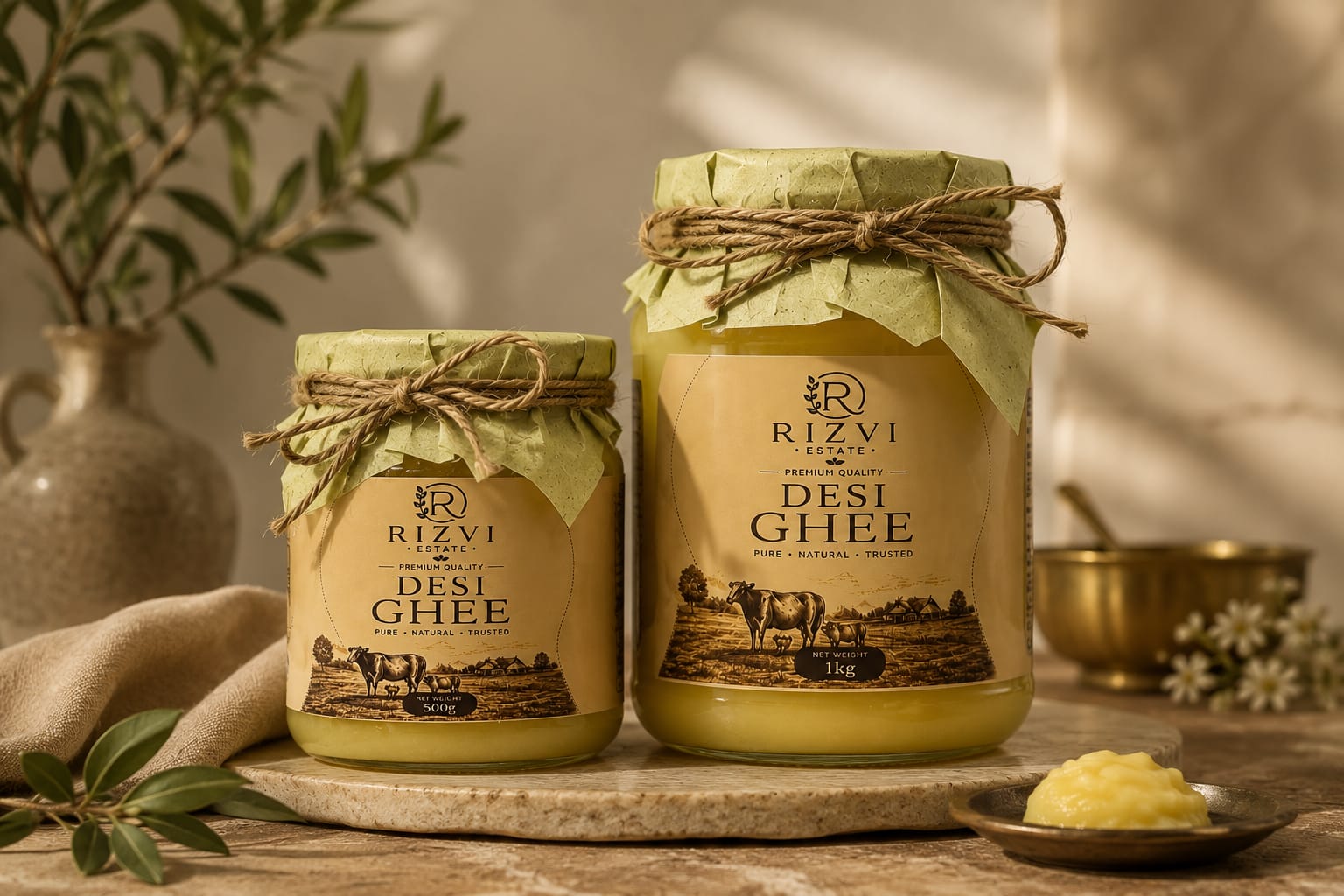 RIZVI ESTATE Premium Desi Ghee bundle